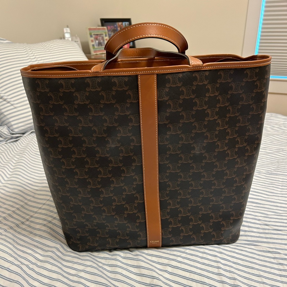 Celine Triomphe Canvas Medium Cabas Tote